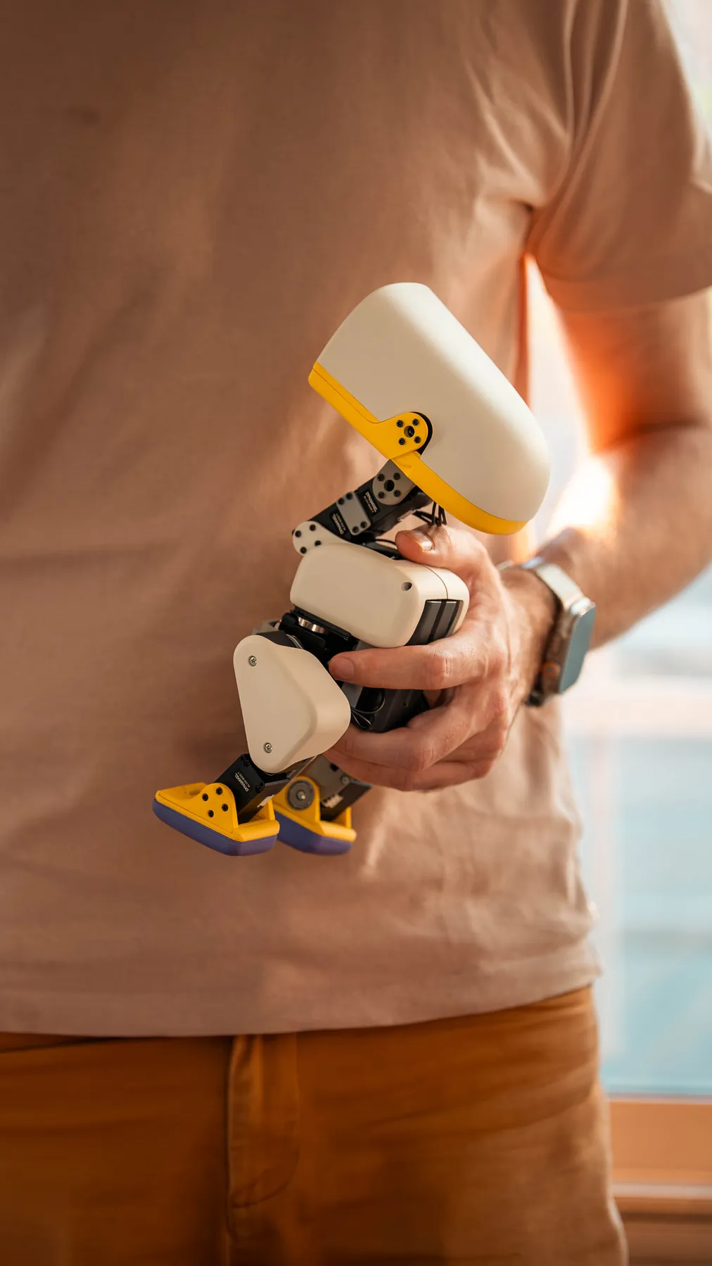 A MACRODUCK carried under an arm